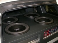 Four TREO Engineering SS18 eighteen-inch subwoofers