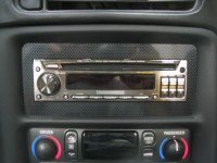 Clarion Pro Audio CD receiver with custom carbon fiber trim
